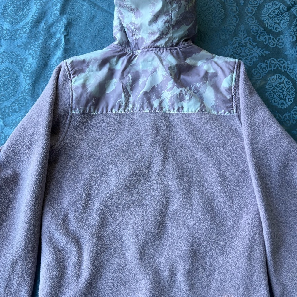 The North Face Lavender Fleece with Patterned Hood